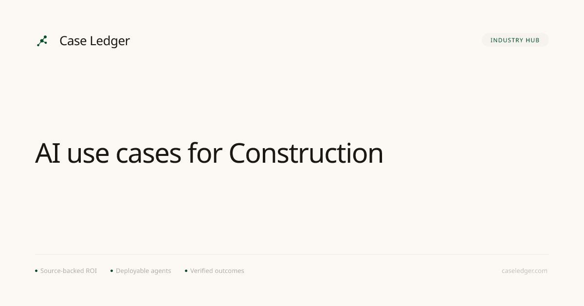 AI use cases for Construction | Case Ledger